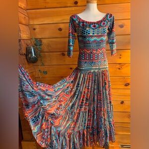 Vintage Collection Santa Fe Nights Dress Size Small
